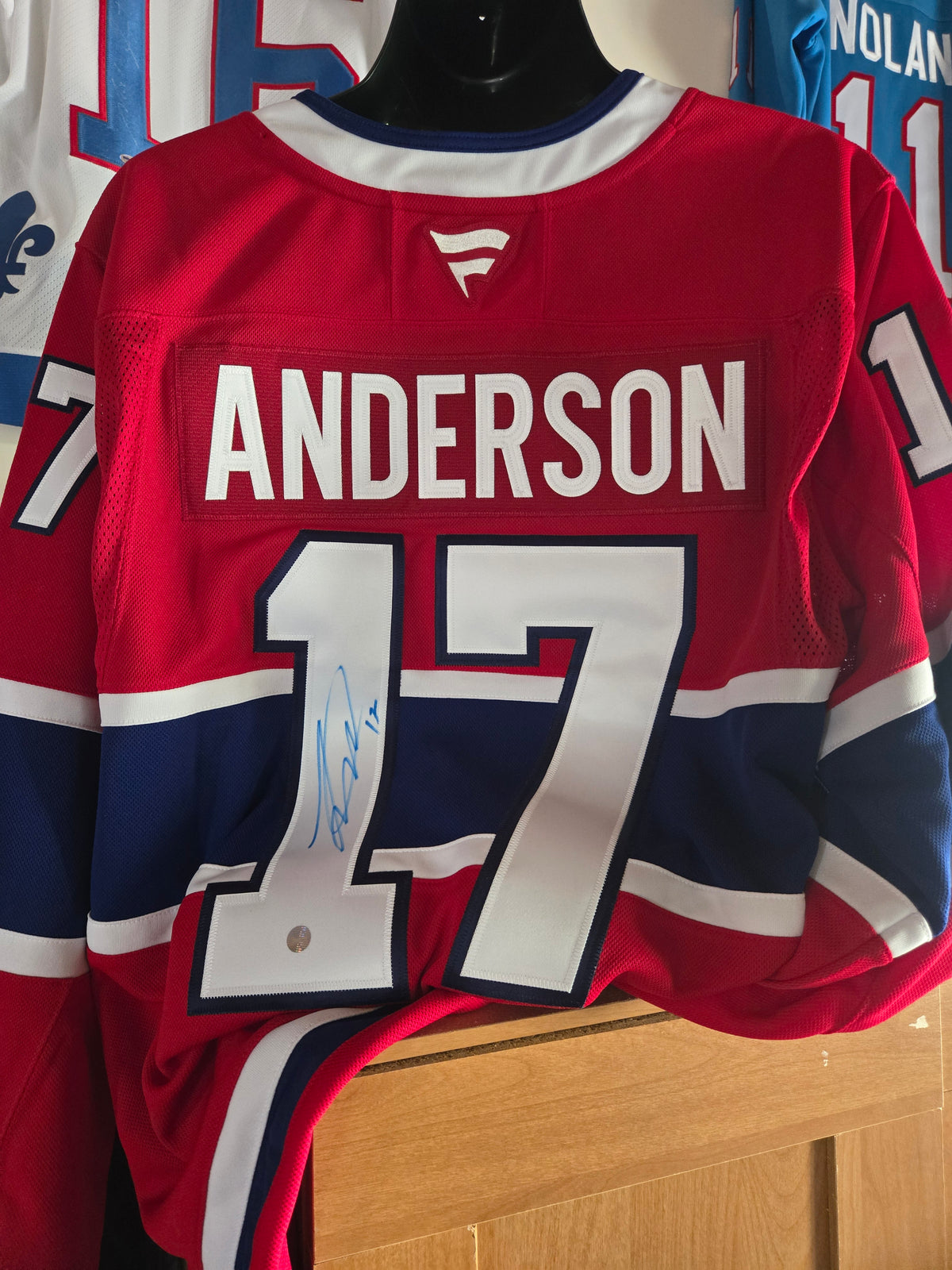 Jersey Fanatics premium du Canadiens de Montréal autographié par Josh Anderson